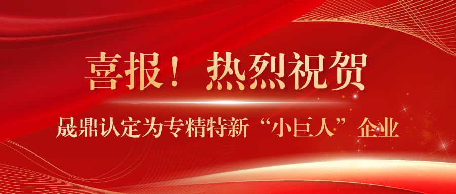 喜報(bào)！晟鼎認(rèn)定為專精特新&ldquo;小巨人&rdquo;企業(yè)