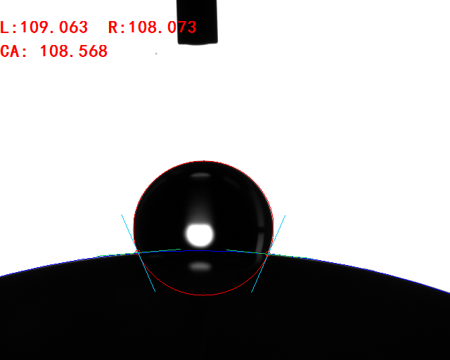 曲面(凹面、凸面)接觸角測(cè)量