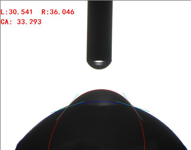 曲面(凹面、凸面)接觸角測(cè)量