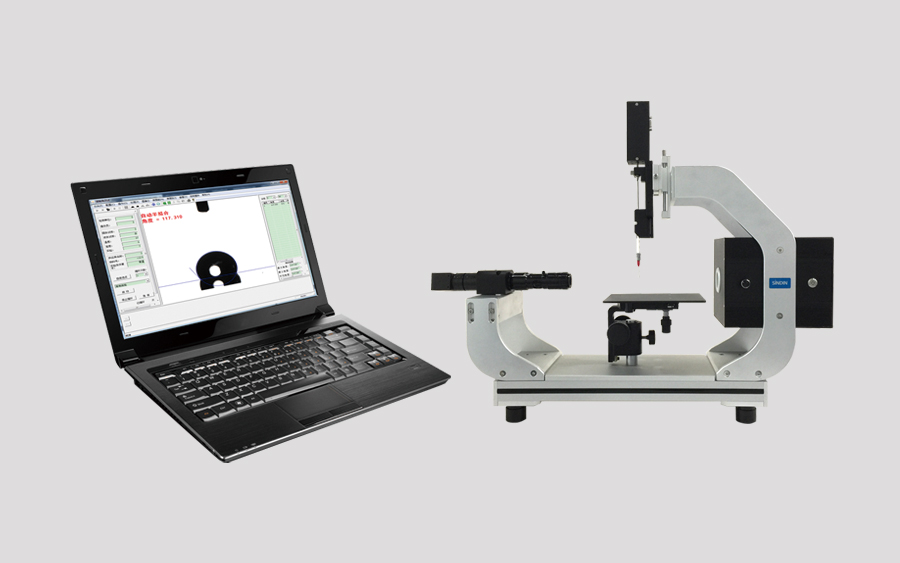 晟鼎精密-接觸角測量儀表面張力測試，動態(tài)測試效果